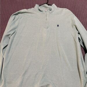 Izod Men's Soft Blue Zip-Up Sweater